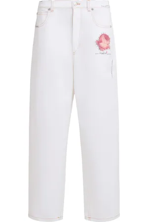 Marni Jean cigarette à appliqué