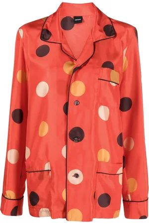 Aspesi Chemise en soie à pois