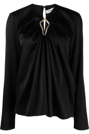 Lanvin Blouse drapée à manches longues