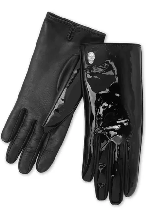 Philipp Plein Gants en cuir à applique tête de mort