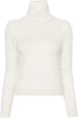 Maison Margiela Pull en laine à col montant