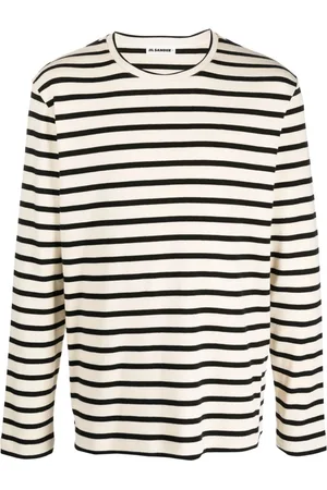 Jil Sander Sweat rayé à manches longues
