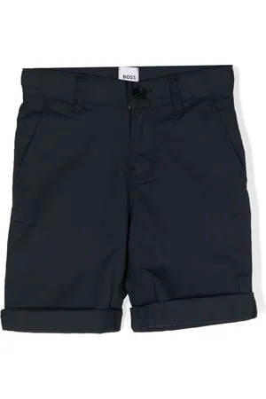 HUGO BOSS Short en coton stretch à ourlets retroussés