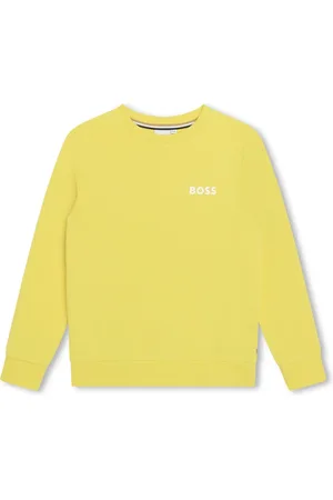 HUGO BOSS Sweat en coton mélangé à logo imprimé