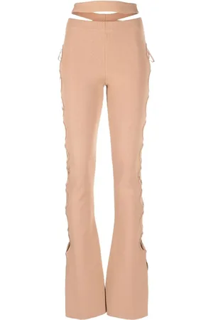 ANDREADAMO Pantalon évasé à découpes