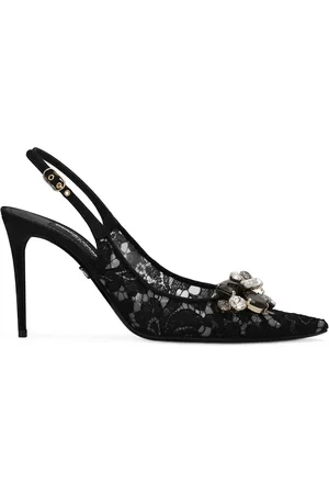 Dolce & Gabbana Escarpins en dentelle à bride arrière