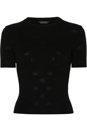 Balenciaga T-shirt en maille ajourée