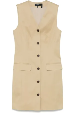 THEORY Robe courte en gabardine