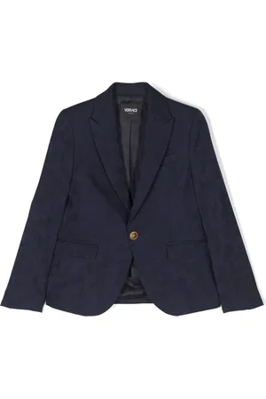 VERSACE Blazer à motif floral jacquard