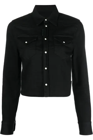 Dsquared2 Chemise en jean à coupe crop