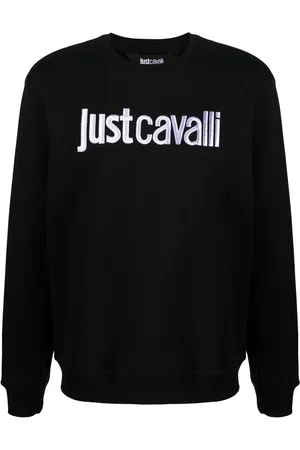 Roberto Cavalli Sweat en coton à logo brodé