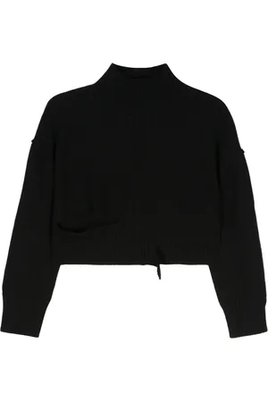 Maison Margiela Pull crop à découpes