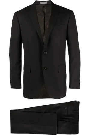 corneliani Costume en laine à veste à simple boutonnage
