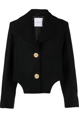 Patou Veste crop à ourlet biaisé