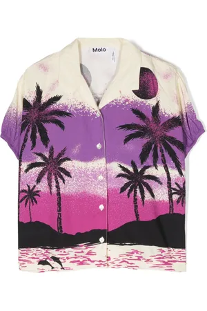 Molo Chemise Roses à imprimé palmier