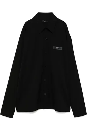 Balmain Chemise à patch logo