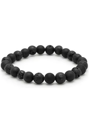 Nialaya Bracelet v de perles en onyx