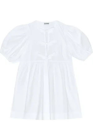 Ganni Robe courte en popeline