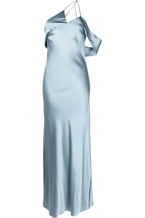 Michelle Mason Robe longue à design asymétrique à une épaule