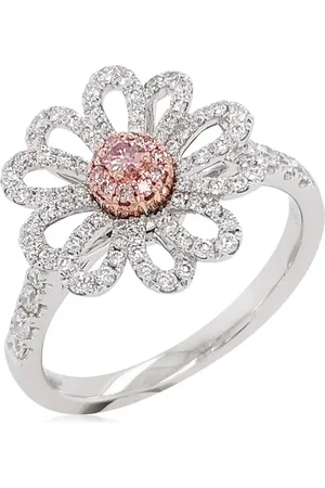 HYT Jewelry Bague en platine pavées de diamants
