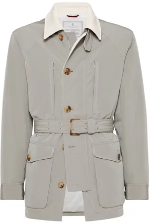 Brunello Cucinelli Parka imperméable à coupe courte
