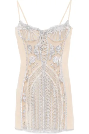 The Attico Robe courte à design de corset