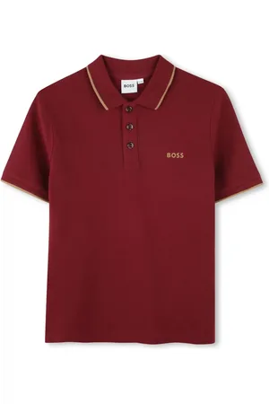 HUGO BOSS Polo en coton à logo imprimé