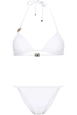 Dolce & Gabbana Bikini triangle à plaque logo