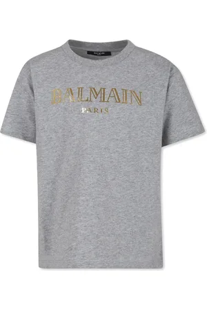 Balmain T-shirt en coton à logo imprimé