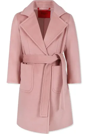 MAX&Co. Kids Manteau en laine à taille ceinturée