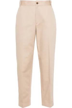 Maison Kitsuné Pantalon en coton à logo brodé