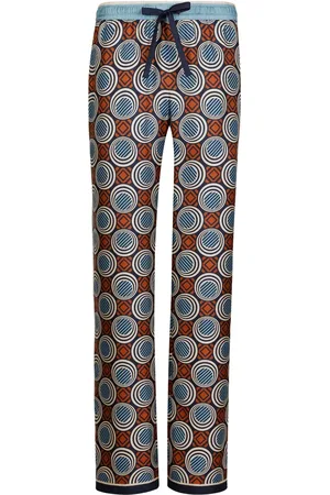 Dolce & Gabbana Pantalon en soie à imprimé géométrique
