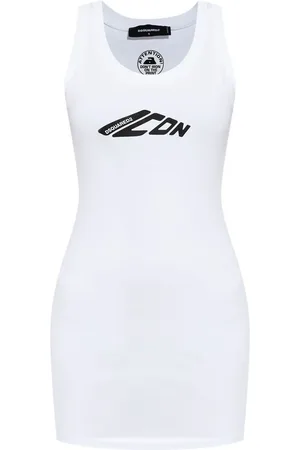 Dsquared2 Robe courte à logo imprimé