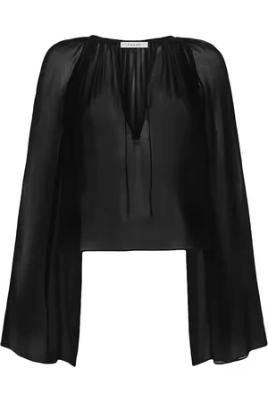 Frame Blouse en soie à fronces