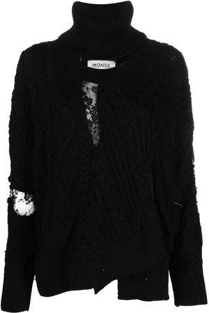MONSE Pull en maille torsadée
