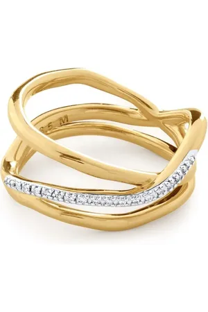 Monica Vinader Bague Riva Diamond Pre-Stacked