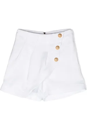 Balmain Short asymétrique à empiècement drapé