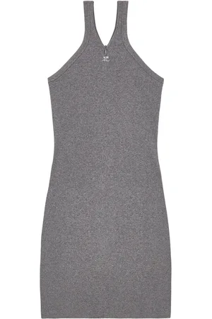 Courrèges Robe courte à bretelles croisées