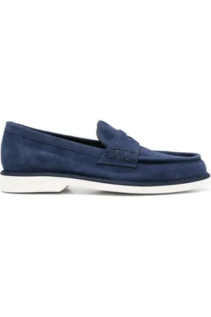 santoni Mocassins en cuir à bout en amande