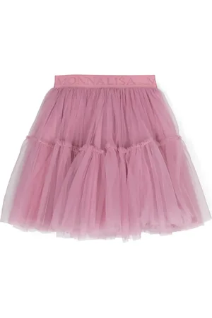 MONNALISA Jupe en tulle à logo jacquard