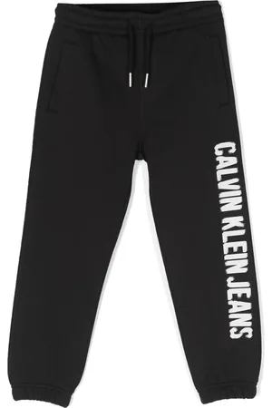 Calvin Klein Pantalon de jogging en coton à logo imprimé
