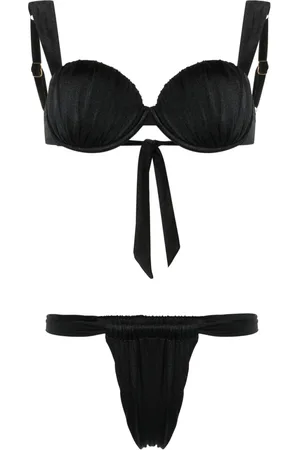 Noire Swimwear Bikini à fronces