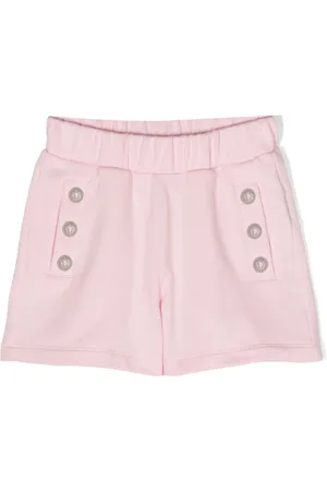 Balmain Short en coton à taille élastiquée