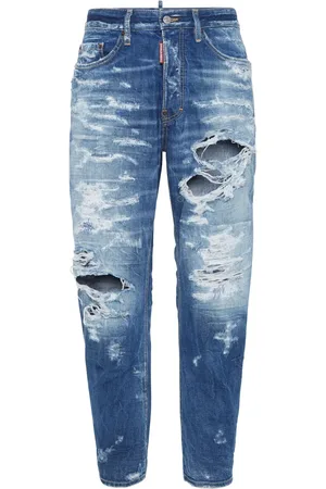 Dsquared2 Jean à effet usé droit