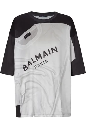 Balmain T-shirt à imprimé trompe l