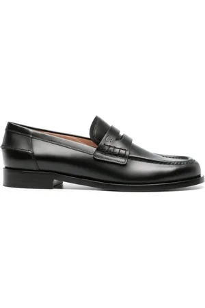 Gianvito Rossi Mocassins en cuir à bout rond