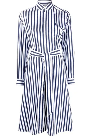 Ralph Lauren Robe-chemise rayée à manches longues