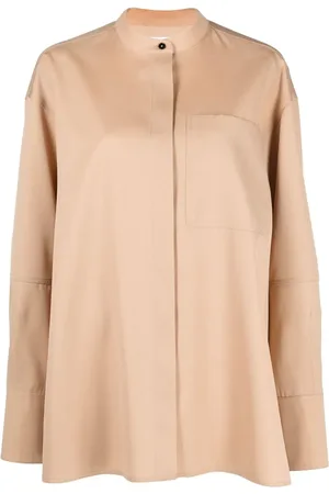 Jil Sander Chemise boutonnée à design sans col
