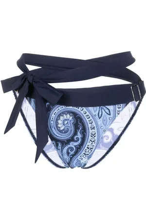 Marlies Dekkers Bas de bikini ajustable à motif cachemire