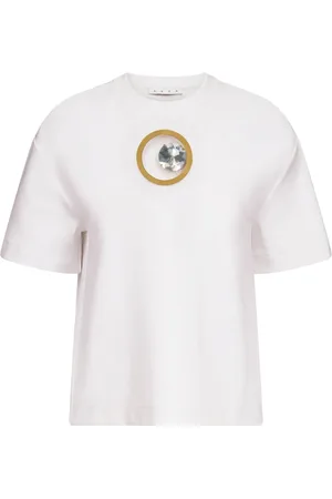 AREA T-shirt à ornements en cristal